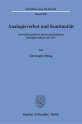 Analogieverbot und Kontinuität