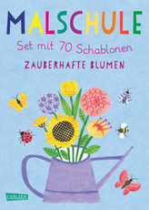 Malschule: Set mit 70 Schablonen: Zauberhafte Blumen