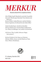 MERKUR Deutsche Zeitschrift für europäisches Denken. Nr.811