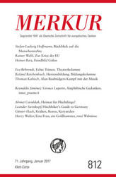 MERKUR Deutsche Zeitschrift für europäisches Denken. Nr.812