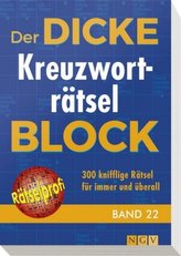 Der dicke Kreuzworträtsel-Block. Bd.22