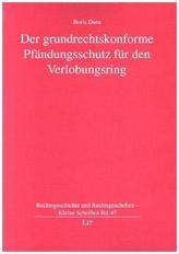 Der grundrechtskonforme Pfändungsschutz für den Verlobungsring