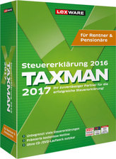 TAXMAN 2017 für Rentner & Pensionäre, DVD-ROM