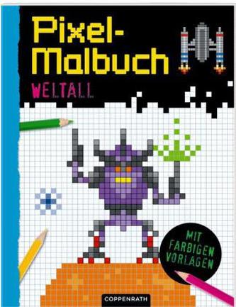Pixel-Malbuch - Weltall Pixel-Malbuch - Weltall
