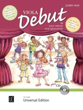Viola Debut, für 1-2 Violen mit Audio-CD oder Klavierbegleitung