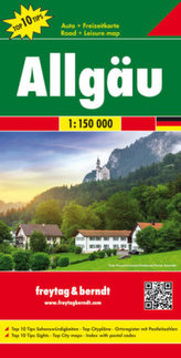 Freytag & Berndt Autokarte Allgäu. Algovia