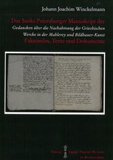 Das Sankt Petersburger Manuskript Gedancken über die Nachahmung der Griechischen Wercke in der Malerey und Bidlhauer-Kunst