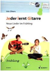 Jeder lernt Gitarre - Neue Lieder im Frühling, m. Audio-CD