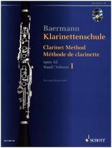 Klarinettenschule op.63, Klarinette in B, m. 2 Audio-CDs. Bd.1