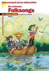 Die schönsten Folksongs, für 1-2 Altblockflöten