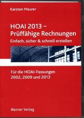 HOAI 2013 : prüffähige Rechnungen einfach, sicher & schnell erstellen, CD-ROM