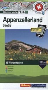 Hallwag Wanderkarte Appenzellerland, Säntis