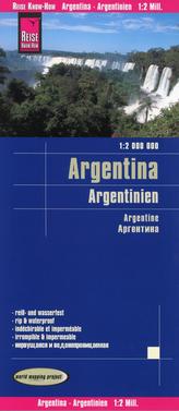 World Mapping Project Reise Know-How Landkarte Argentinien (1:2.000.000). Argentina / Argentine