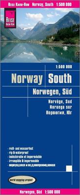 World Mapping Project Reise Know-How Landkarte Norwegen Süd (1:500.000). Southern Norway / Norvège sud / Noruega sur