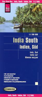 World Mapping Project Reise Know-How Landkarte Indien, Süd (1:1.200.000). South India / Inde, Sud / India sur