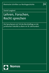 Lehren, Forschen, Recht sprechen