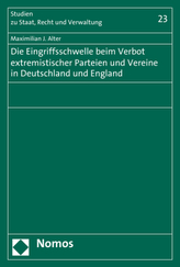 Die Eingriffsschwelle beim Verbot extremistischer Parteien und Vereine in Deutschland und England