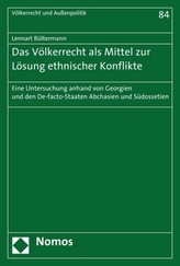 Das Völkerrecht als Mittel zur Lösung ethnischer Konflikte
