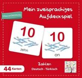 Mein zweisprachiges Aufdeckspiel, Zahlen Deutsch-Türkisch (Kinderspiel)
