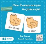 Mein zweisprachiges Aufdeckspiel, Zu Hause Deutsch-Spanisch (Kinderspiel)