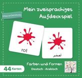 Mein zweisprachiges Aufdeckspiel, Farben und Formen Deutsch-Arabisch (Kinderspiel)