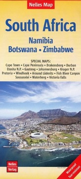 Nelles Map Landkarte South Africa : South Africa, Namibia, Botswana, Zimbabwe. Südafrika / Afrique du Sud / África del Sur