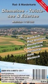 KKV Rad- und Wanderkarte Diemelsee, Twistesee, Edersee