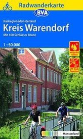 BVA Radwanderkarte Radregion Münsterland Kreis Warendorf 1:50.000