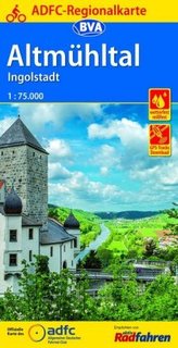 ADFC-Regionalkarte Altmühltal Ingolstadt, 1:75.000, reiß- und wetterfest, GPS-Tracks Download