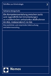 Die Kompetenzverteilung zwischen Justiz und Jugendhilfe bei Entscheidungen zu erzieherischen ambulanten Maßnahmen im JGG, insbes