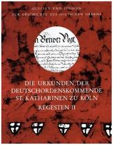 Die Urkunden der Deutschordenskommende St. Katharinen zu Köln. Regesten (1218-1785), 2 Bde.