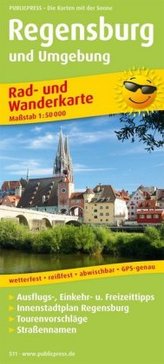 PublicPress Rad- und Wanderkarte Regensburg und Umgebung