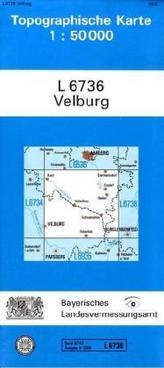 Topographische Karte Bayern Velburg
