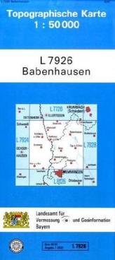 Topographische Karte Bayern Babenhausen