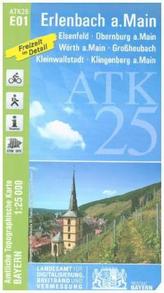 Amtliche Topographische Karte Bayern Erlenbach a.Main