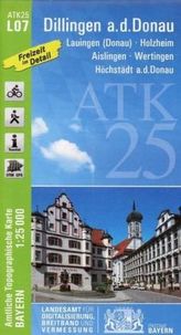 Amtliche Topographische Karte Bayern Dillingen a.d.Donau