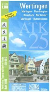 Amtliche Topographische Karte Bayern Wertingen