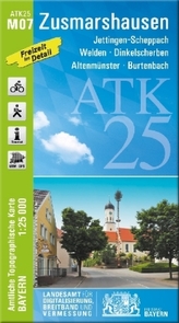 Amtliche Topographische Karte Bayern Zusmarshausen