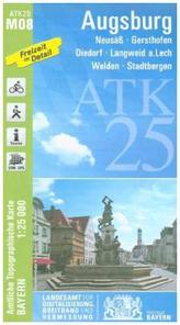 Amtliche Topographische Karte Bayern Augsburg