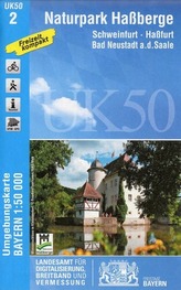 Topographische Karte Bayern Naturpark Haßberge