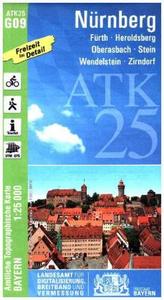 Amtliche Topographische Karte Bayern Nürnberg