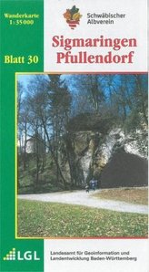 Topographische Wanderkarte Baden-Württemberg Sigmaringen - Pfullendorf