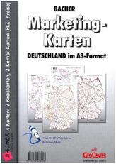 Bacher Marketing-Karten Deutschland im A3-Format