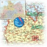 Bacher Postleitzahlenkarte Deutschland Nord, Posterlandkarte beschichtet