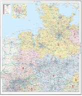 Bacher Postleitzahlenkarte Nord-West, Posterkarte