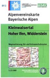 Alpenvereinskarte Kleinwalsertal, Hoher Ifen, Widderstein,