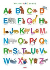 Fragenbär-Lernposter: Mein erstes ABC der Tiere