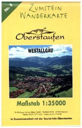 Zumstein Wanderkarte Oberstaufen, Westallgäu