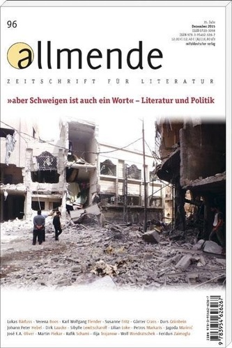 allmende, Zeitschrift für Literatur. Nr.96 allmende, Zeitschrift für Literatur. Nr.96