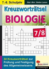 Kreuzworträtsel Biologie, 7.-8. Schuljahr